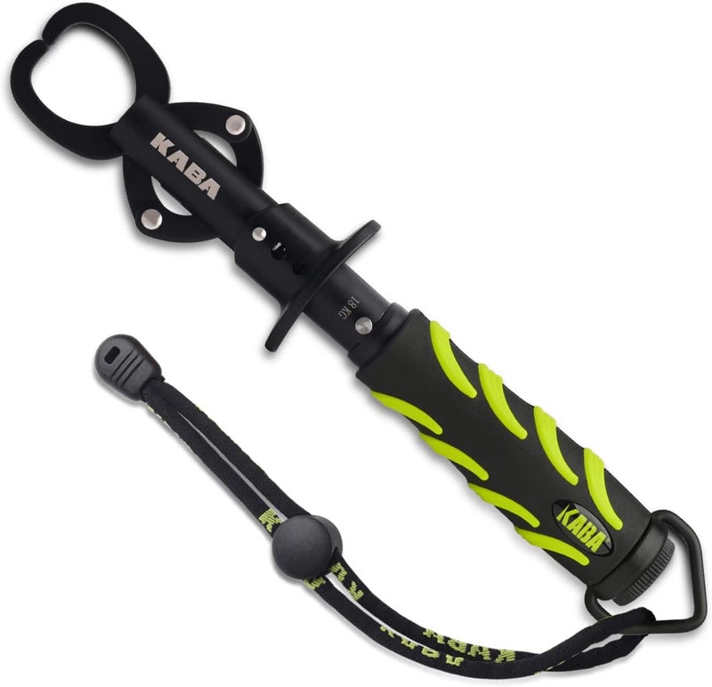 Kaba Fish Lip Gripper with Scale, 40 Pound Stainless Steel Fishing Gripper Professional Fishing Lip Grabber Tool, Fish Grabber Clip Fish Control Tackle - Image 1
